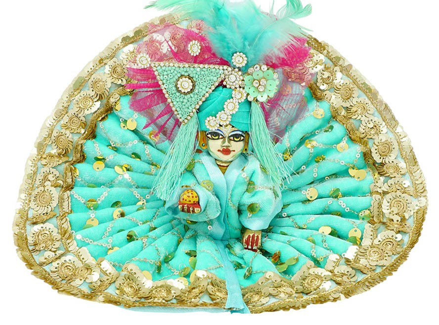 Laddu Gopal Sea Green Sitara Lace Shaneel Dress