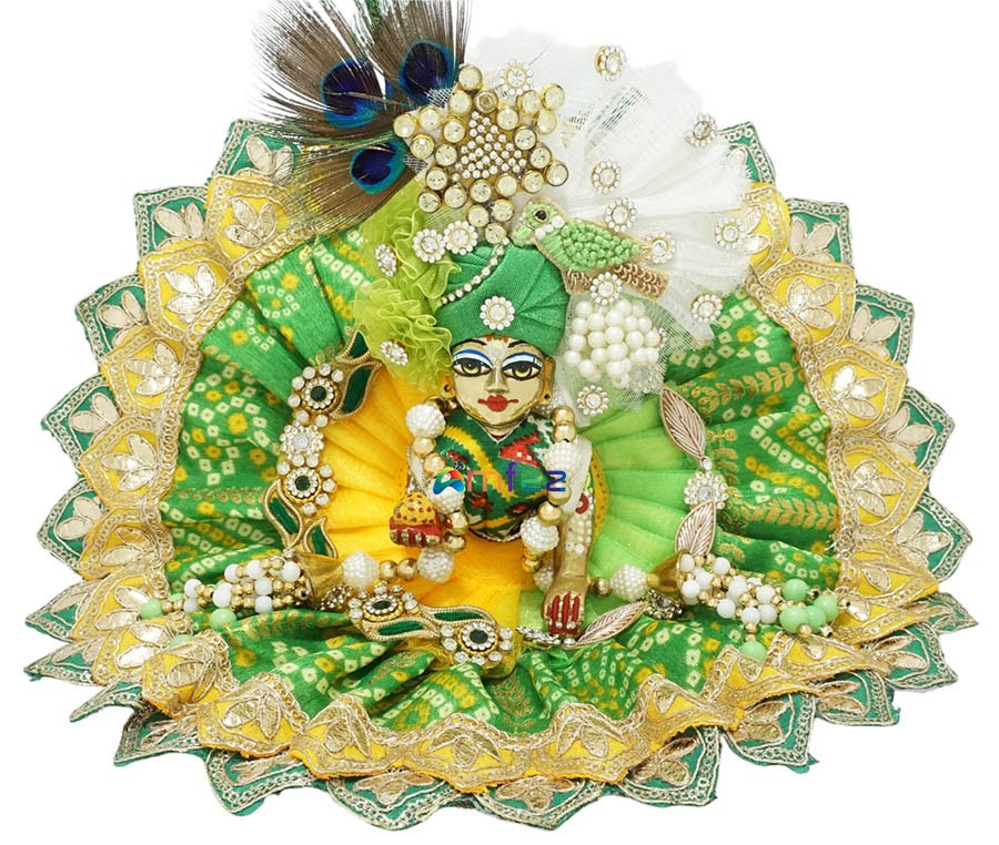 white christmas dresses Buy Online | Laddu Gopal Dress No.2 Design 4 main image 0