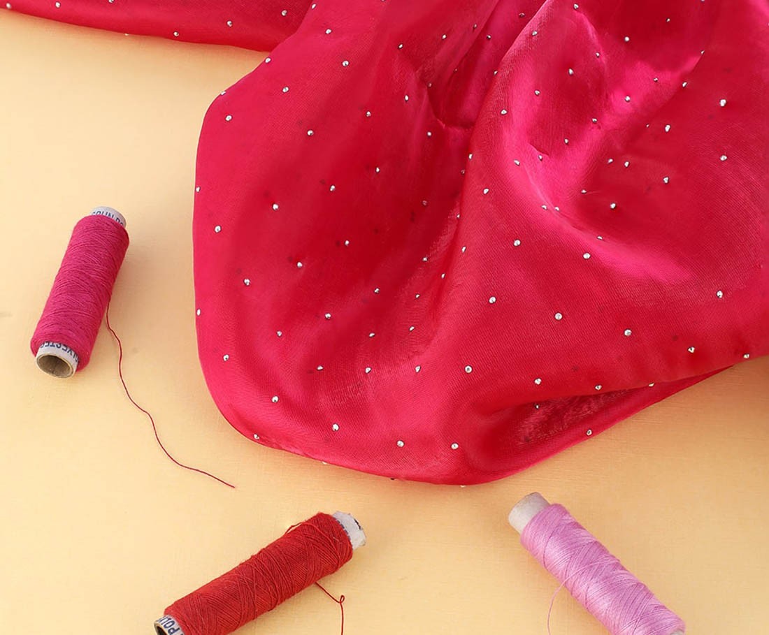 Red Glitter Printed Work Shagun Envelope