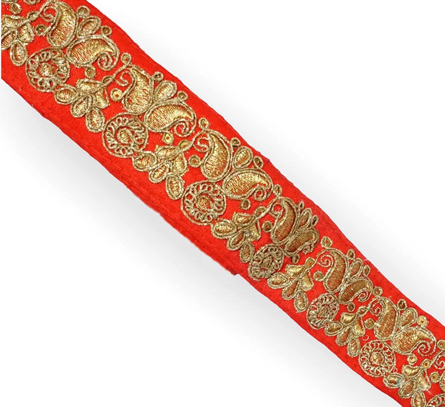 Red Glitter Printed Work Shagun Envelope