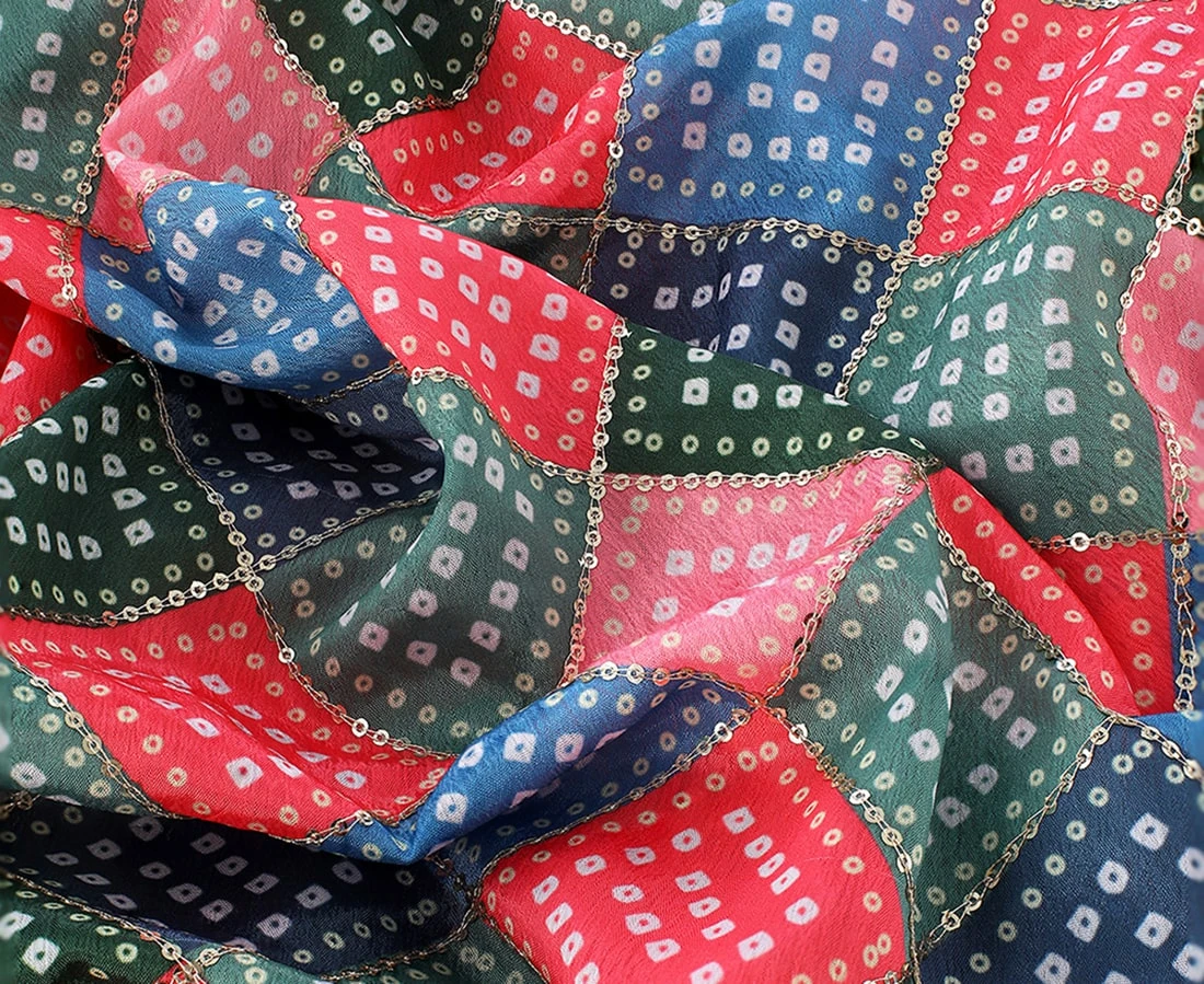 Red Glitter Printed Work Shagun Envelope