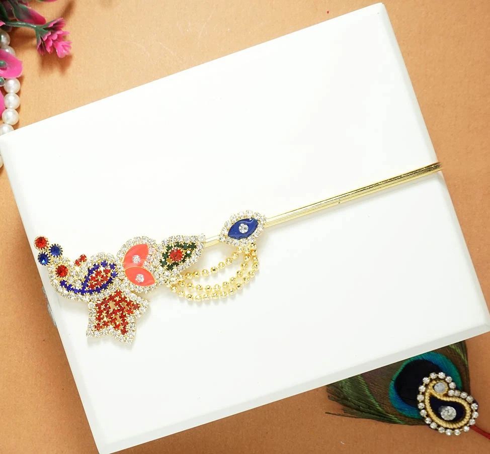 Red Glitter Printed Work Shagun Envelope