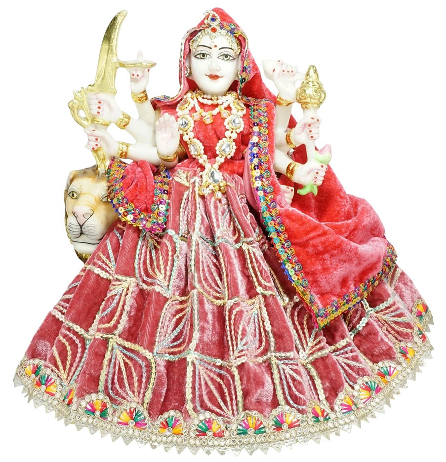 Amfez Durga Ji Gajri Embroidery Lace Shaneel Dress