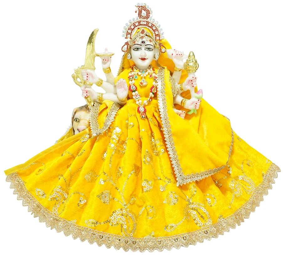 Amfez Durga Ji Yellow Embroidery Lace Shaneel Dress