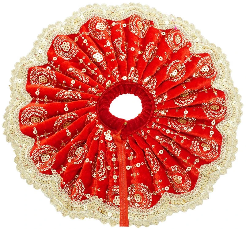 Red Glitter Printed Work Shagun Envelope