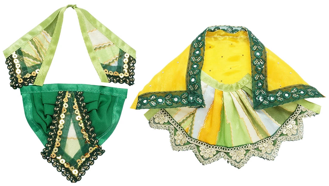 Amfez Laxmi Ganesh Multi Embroidery Lace Dress