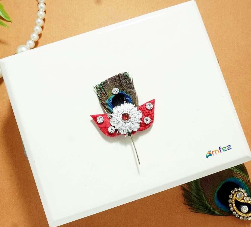 Laddu Gopal Stone Beads Mor Pankhi Kalangi