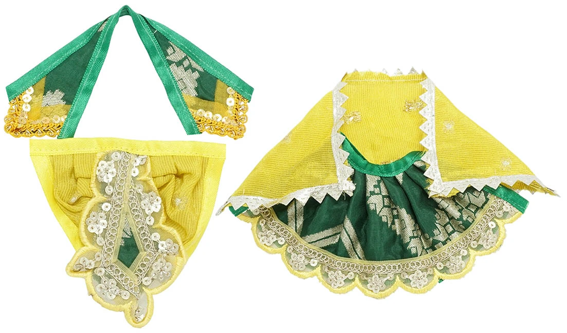 Amfez Laxmi Ganesh Green Embroidery Lace Dress