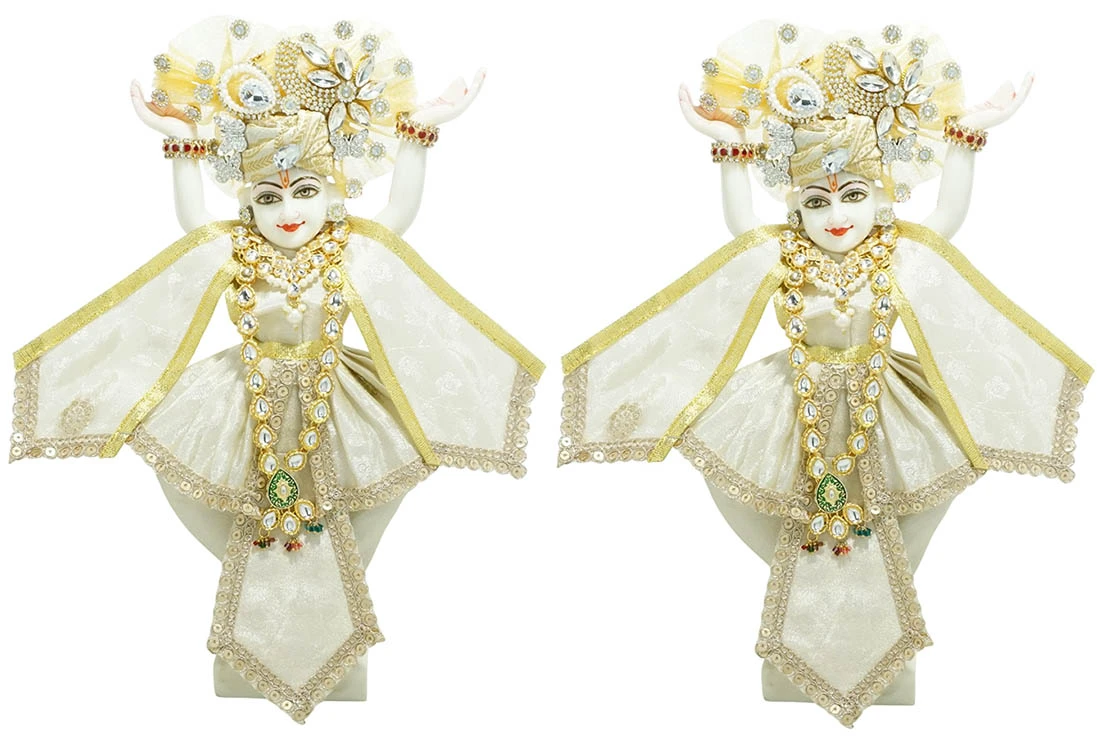 Amfez Gaur Nitai Golden Embroidery Lace Dress