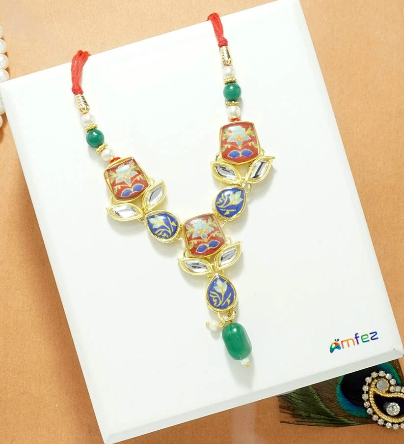 Red Glitter Printed Work Shagun Envelope