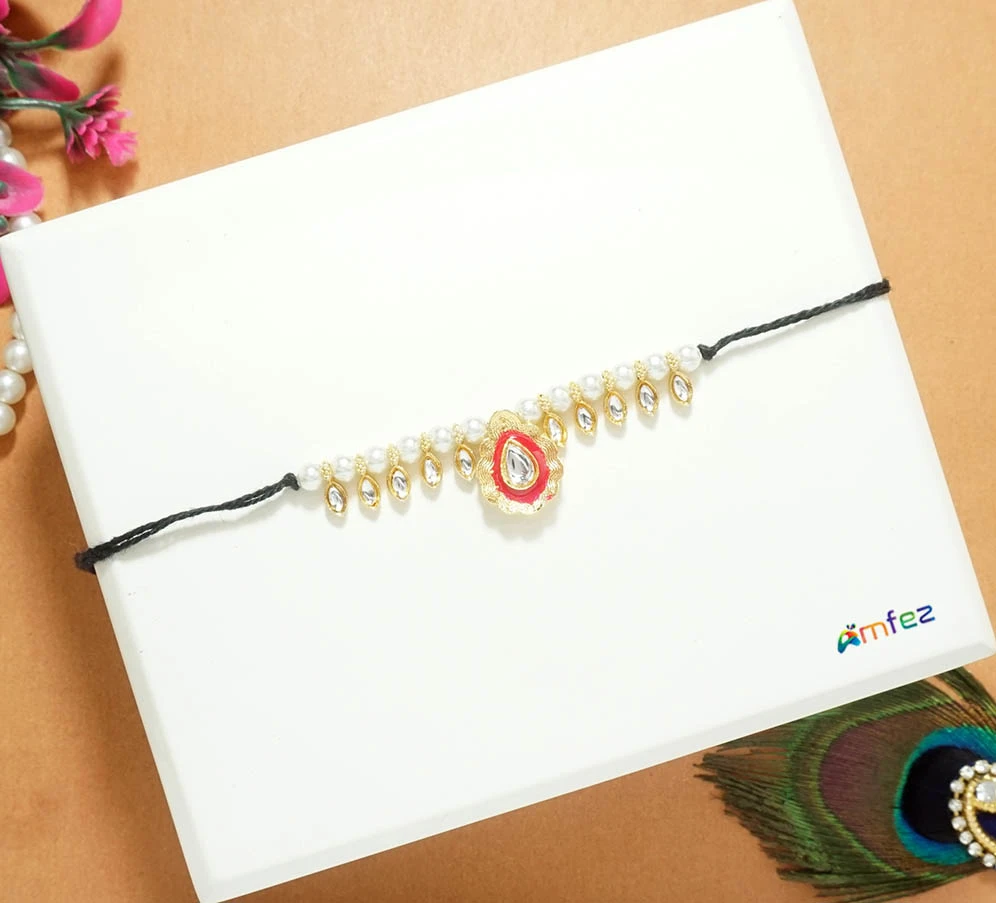 Red Glitter Printed Work Shagun Envelope