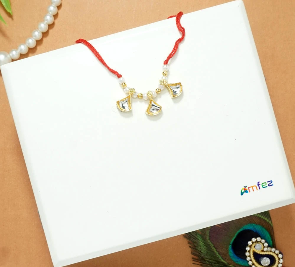 Designer Kundan Pearl Beads Necklace