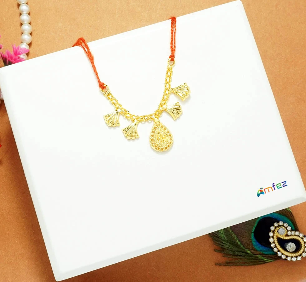 Beautiful Gold Plated Work Necklace ( 1.5 Inch )