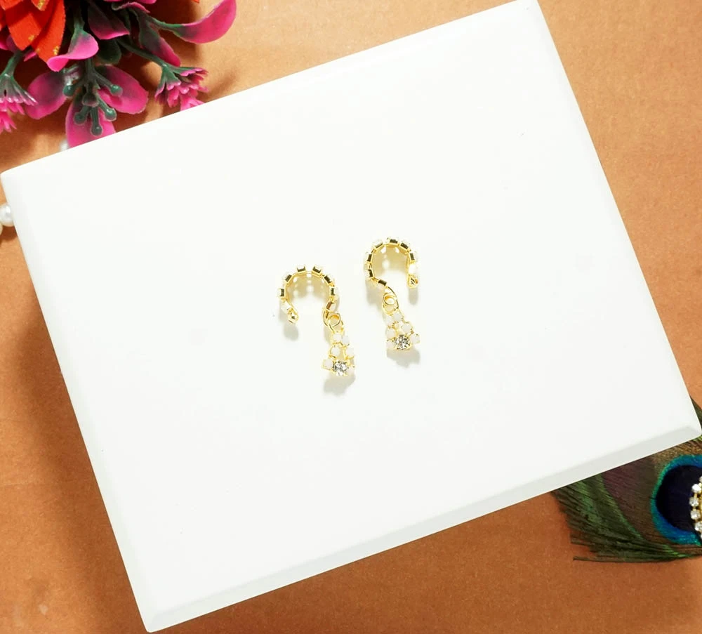 Beautiful White Stone Work Kalira Bracelets ( 1 No )