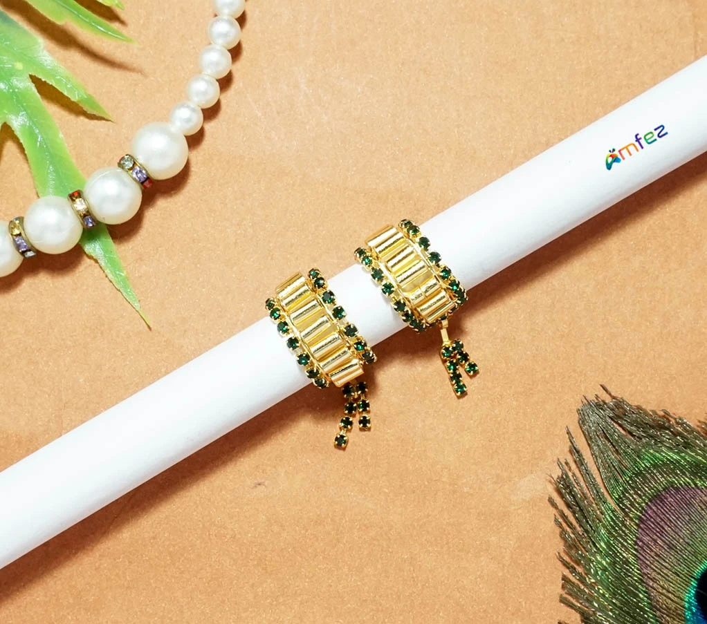 Golden Green Stone Work Kalira Bracelets