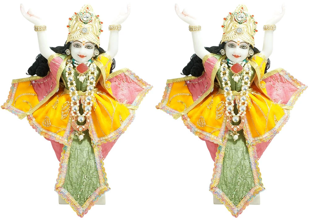 Amfez Multo Gota Embroidery Lace Work Gaur Nitai Dress
