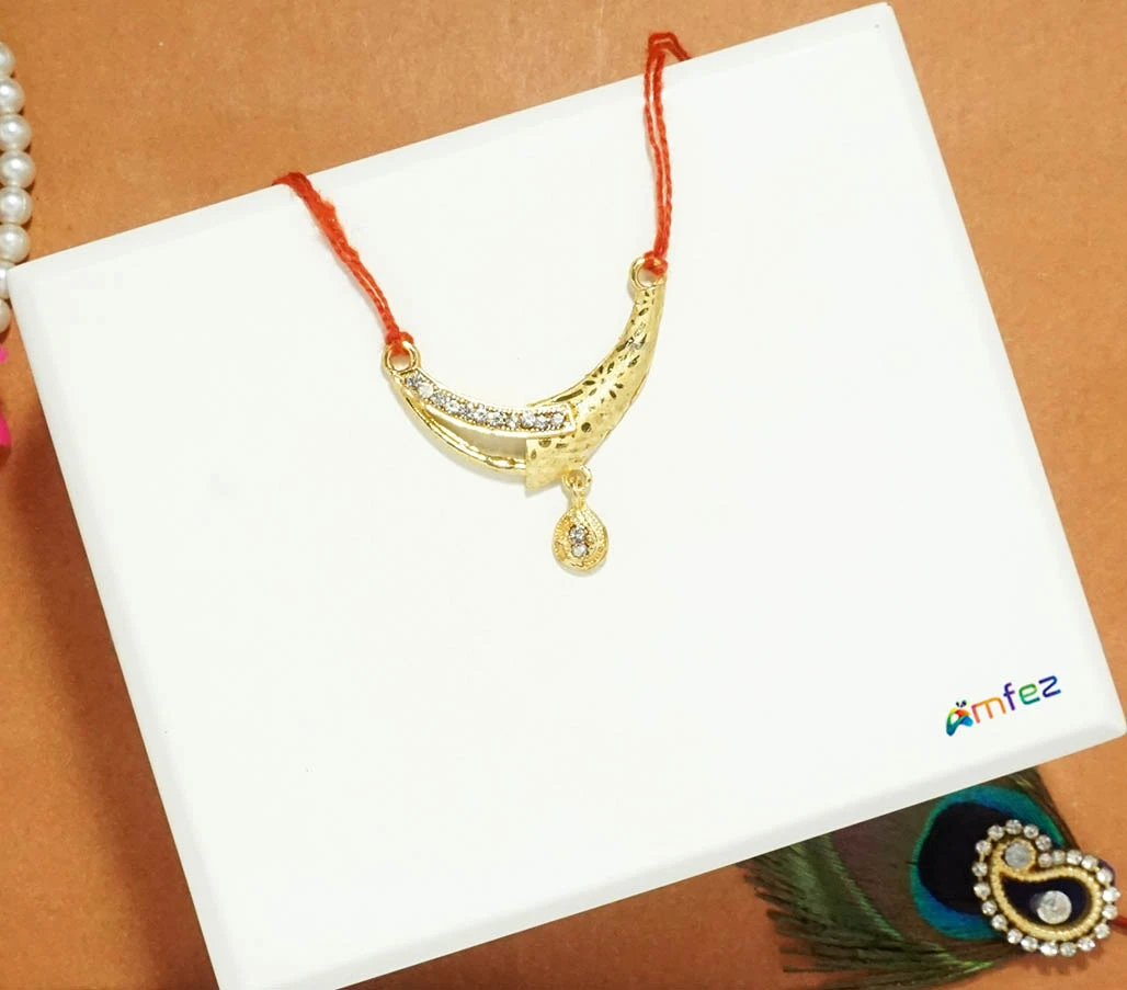 Golden Stone Work Necklace ( Large )