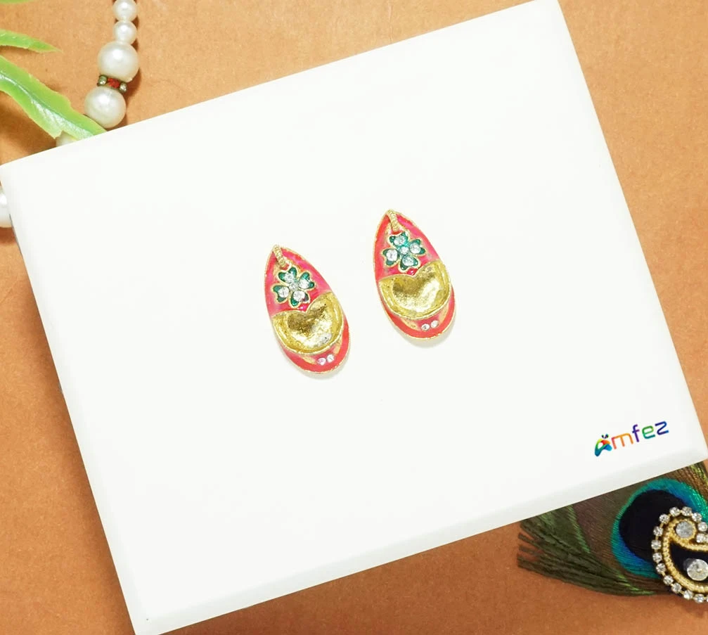 Red Glitter Printed Work Shagun Envelope