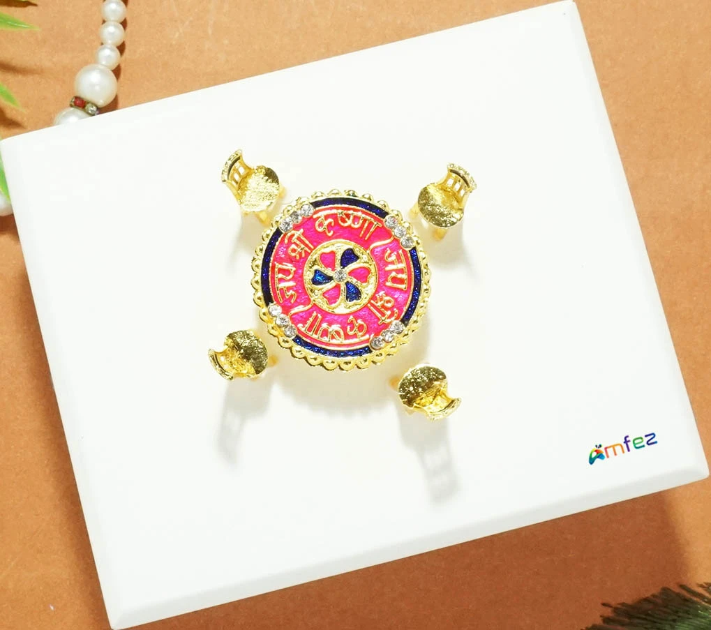 Golden Multi Meena Work Dinning Table Toy
