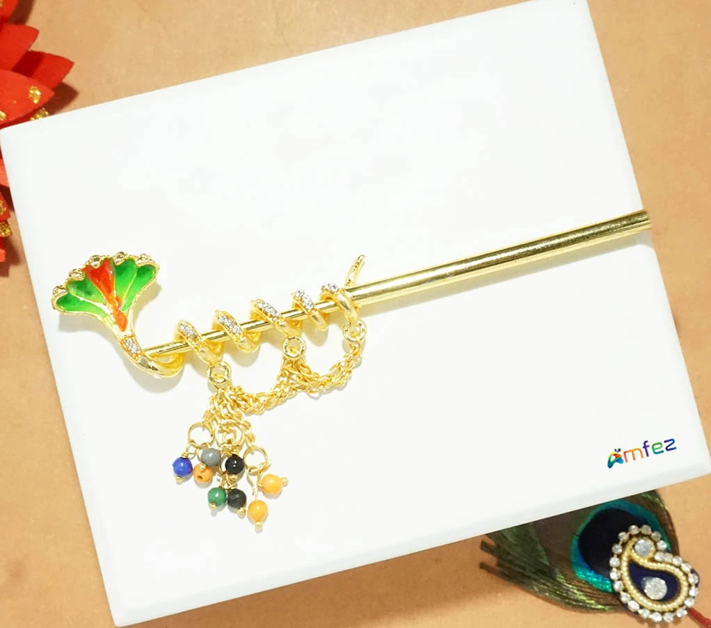 Red Glitter Printed Work Shagun Envelope