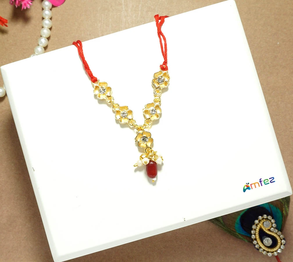 Red Glitter Printed Work Shagun Envelope