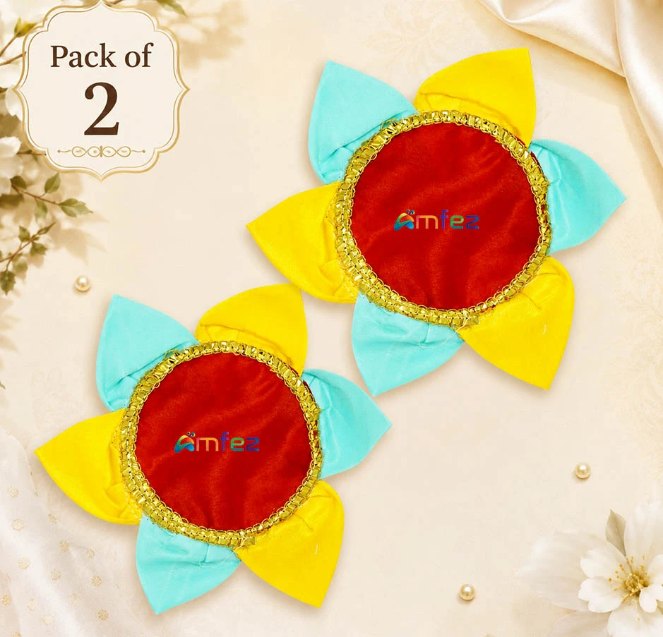 A Pack of Two Multi Lotus Shape Aasan/ Bedding