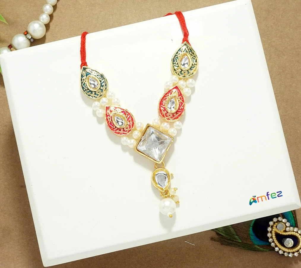 Red Glitter Printed Work Shagun Envelope