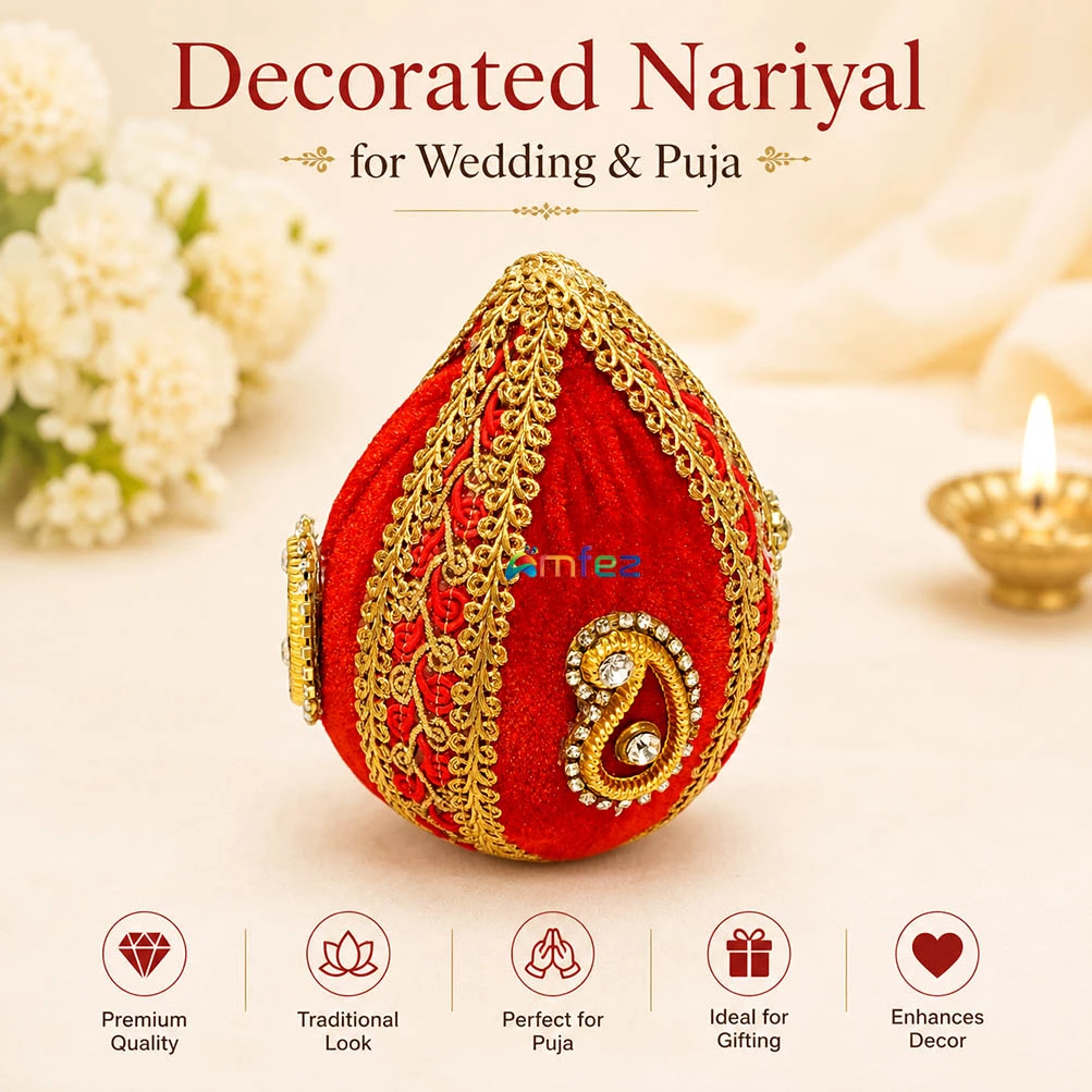 Red Glitter Printed Work Shagun Envelope