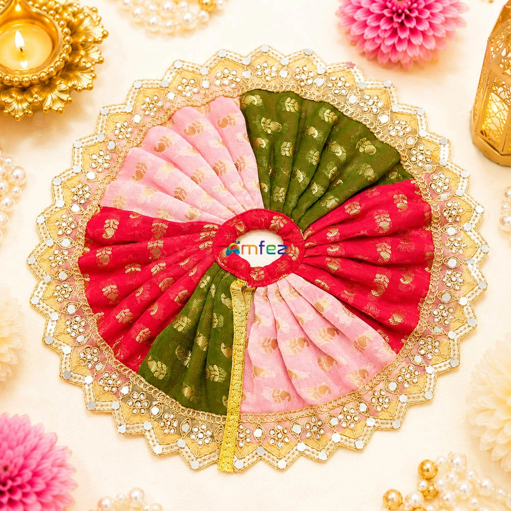 Red Glitter Printed Work Shagun Envelope