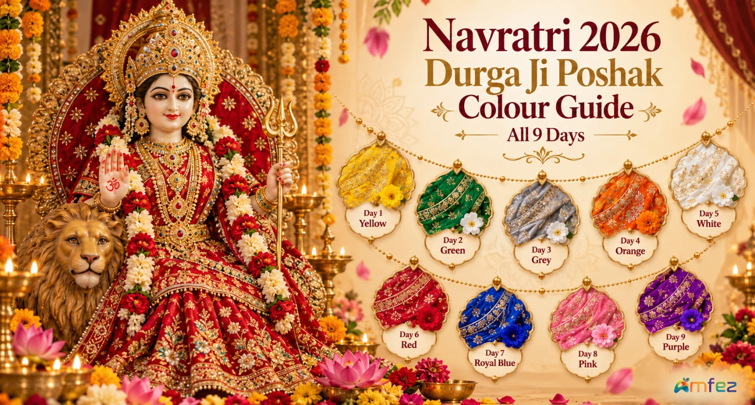 Navratri 2026: Durga Ji Poshak Colour Day Wise — All 9 Days Guide