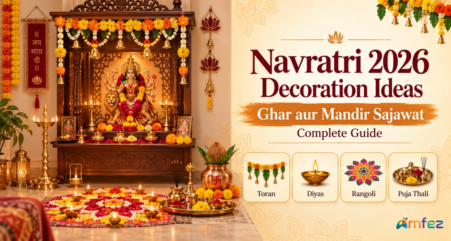 Navratri 2026 Decoration Ideas — Ghar aur Mandir Sajawat Complete Guide