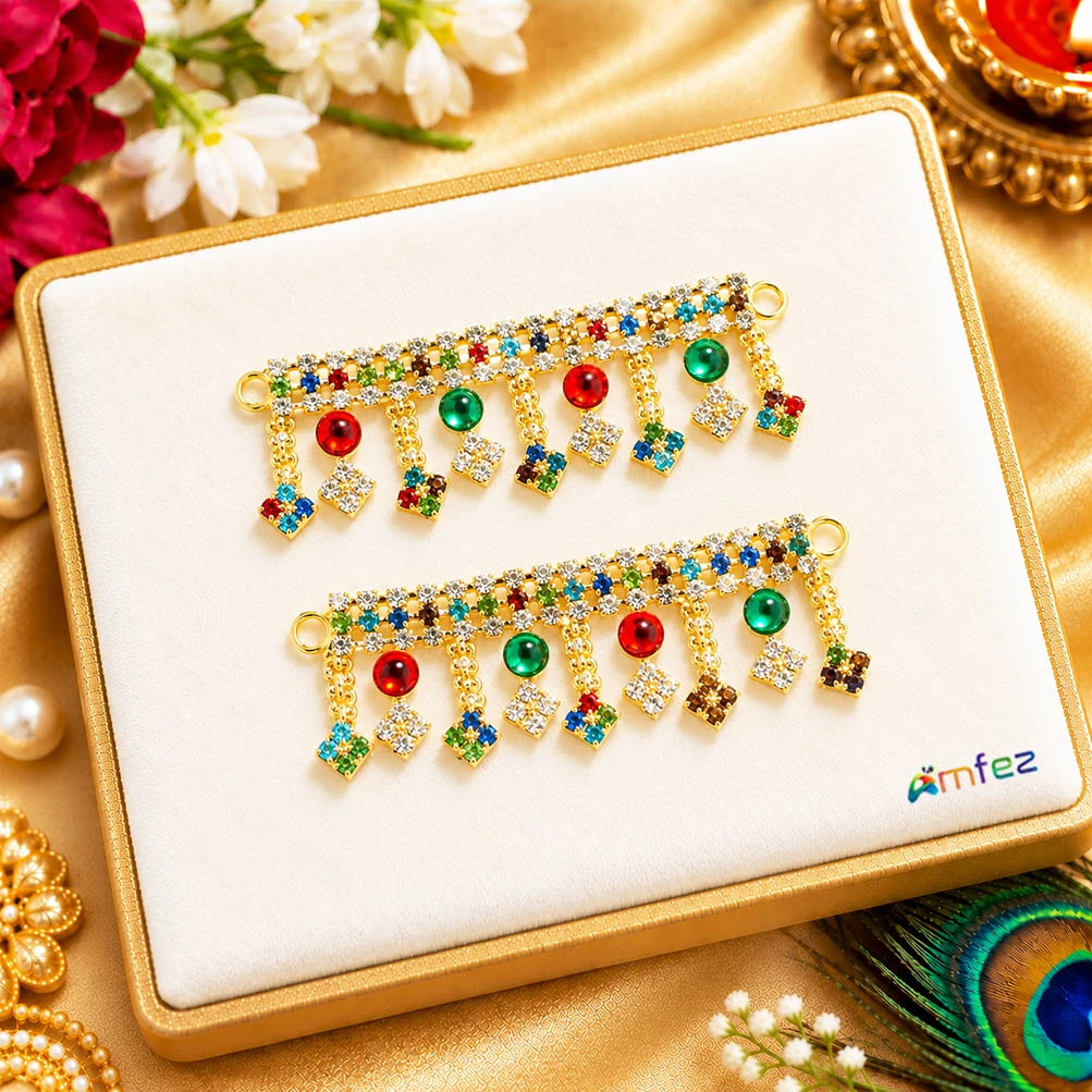 Red Glitter Printed Work Shagun Envelope