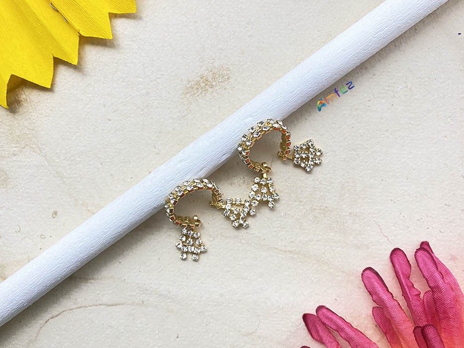 White Stone Work Kalira Bracelets