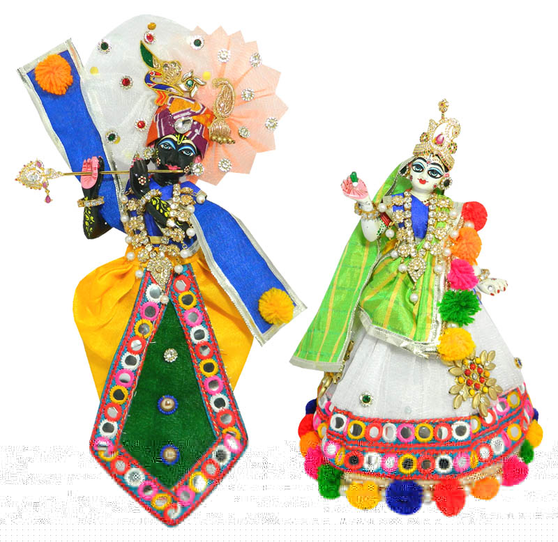 Beautiful Multi White Pom Pom Lace Work RK Dress