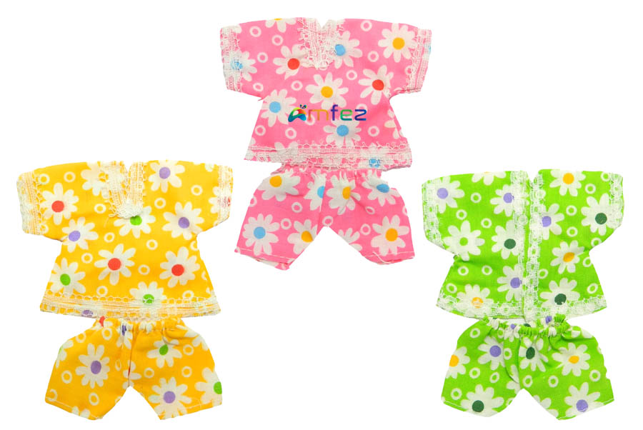 A Pack of Three Multi Printed Cotton Night Suit