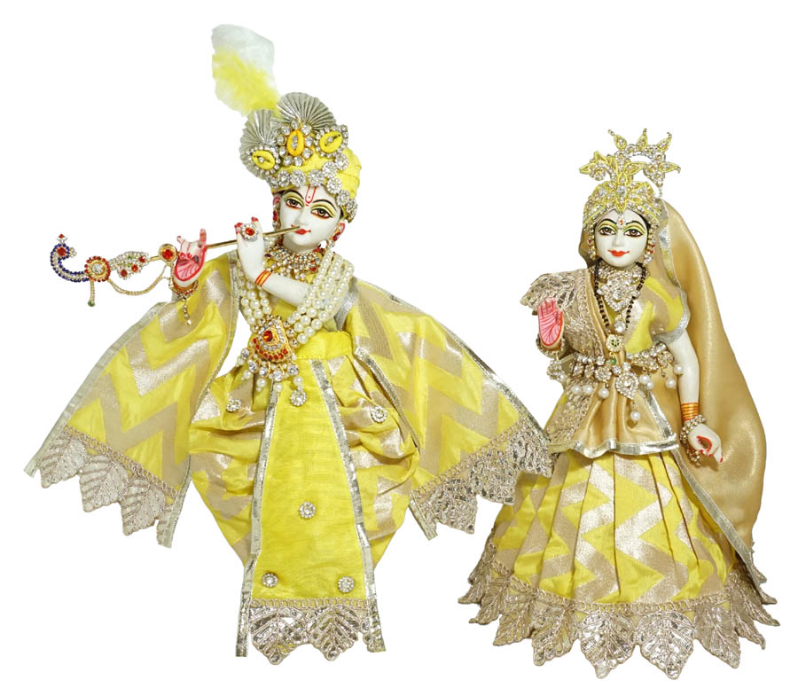 Yellow Golden Gota Lace Work RK Dress