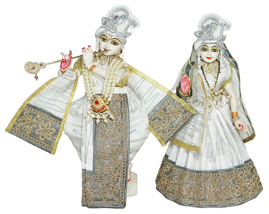 Amfez White Grey Embroidery Lace Work RK Dress