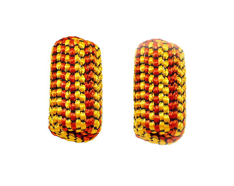 A Pack of Two Red & Yellow Resham Kalawa (3 mtr Each)