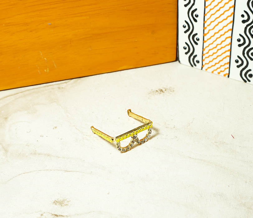 Stylish Multi Stone Work Krishna Goggles