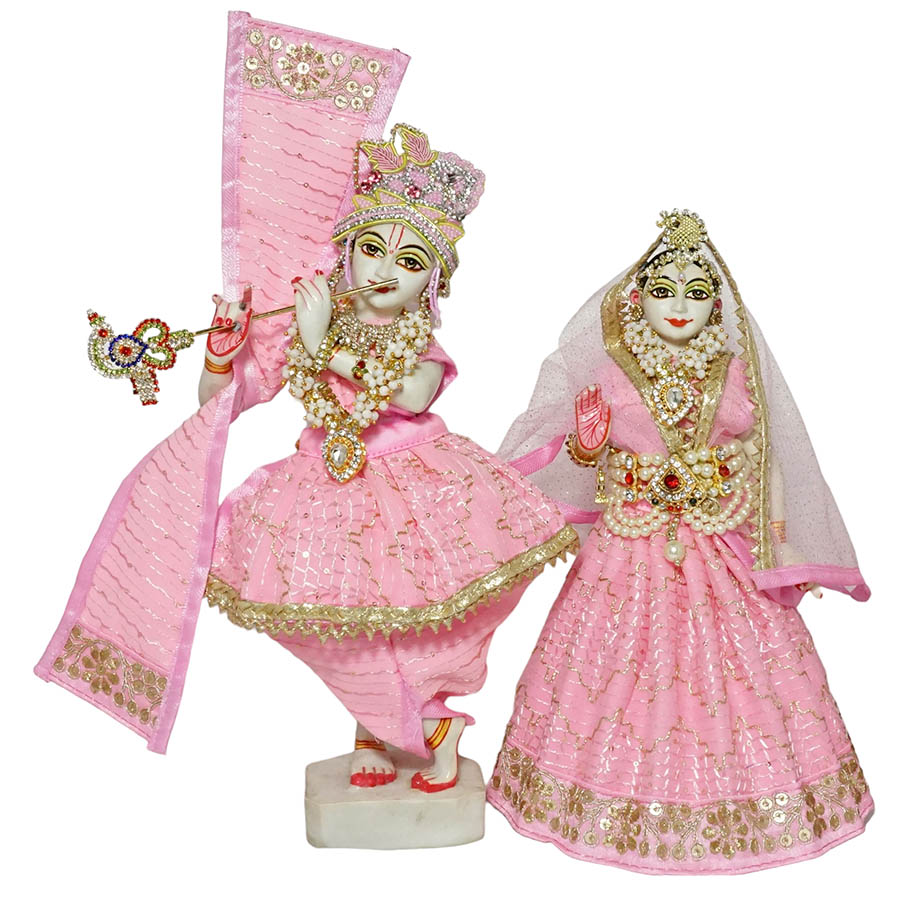 Amfez Baby Pink Embroidery Golden Lace RK Dress