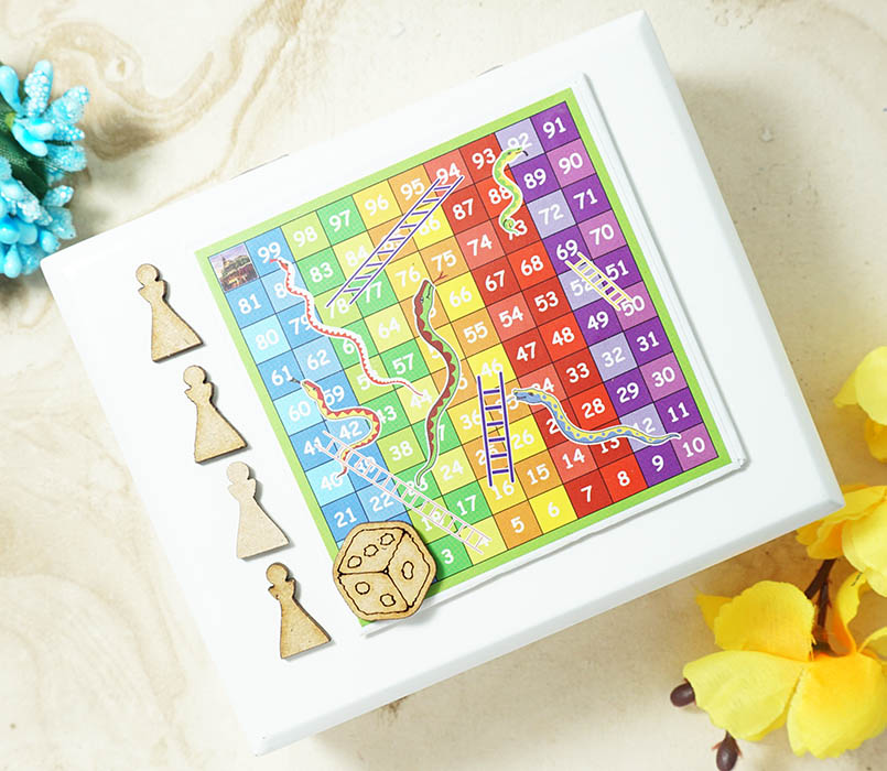 Multi Cardboard Snake & Ladder Toy