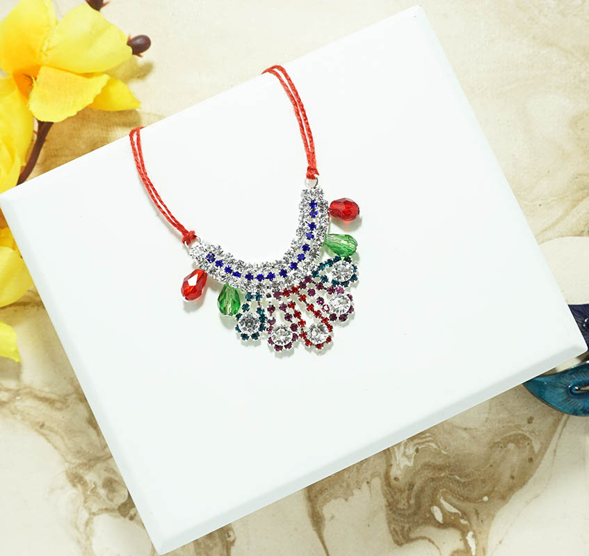 Multi Stone Work Necklace/ Mala