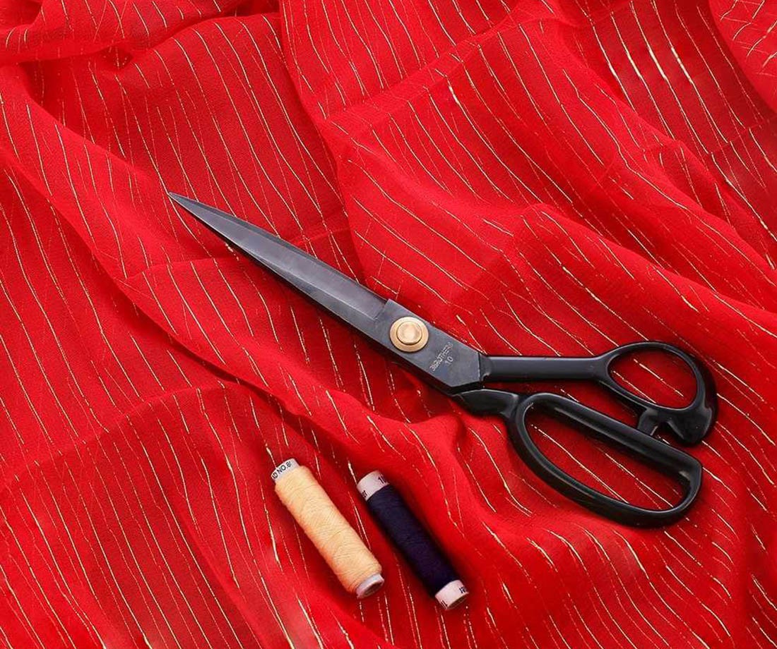 Red Glitter Printed Work Shagun Envelope