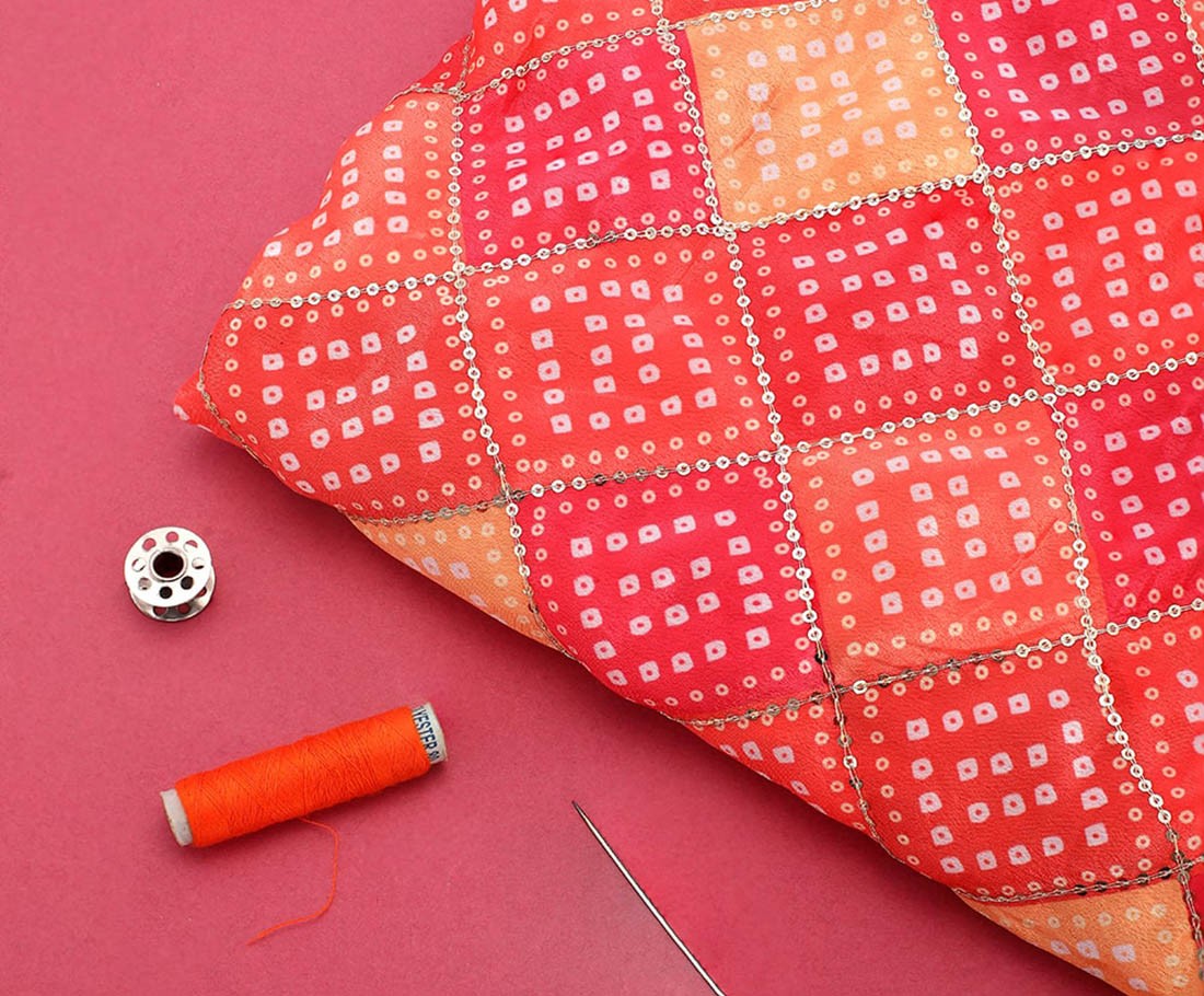 Red Glitter Printed Work Shagun Envelope