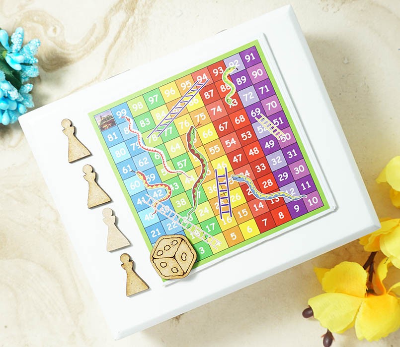 Multi Cardboard Snake & Ladder Toy