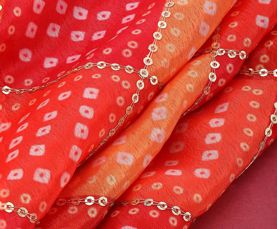 Red Glitter Printed Work Shagun Envelope