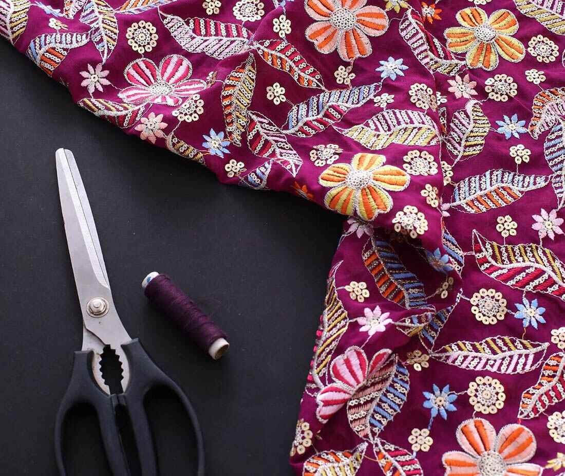 Red Glitter Printed Work Shagun Envelope