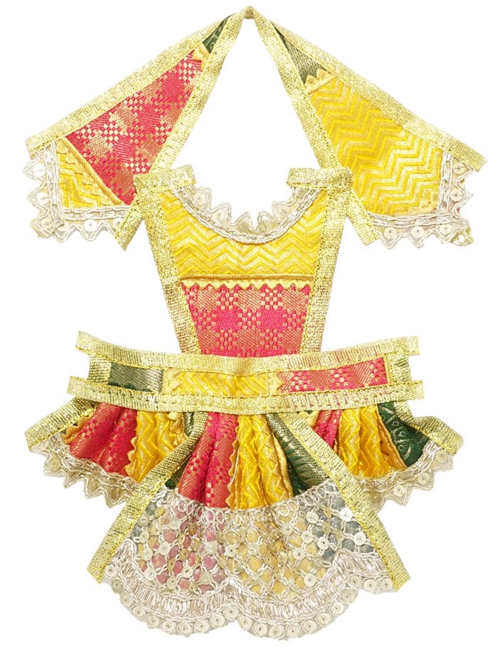 Hanuman Ji Multi Embroidery Lace Designer Dress