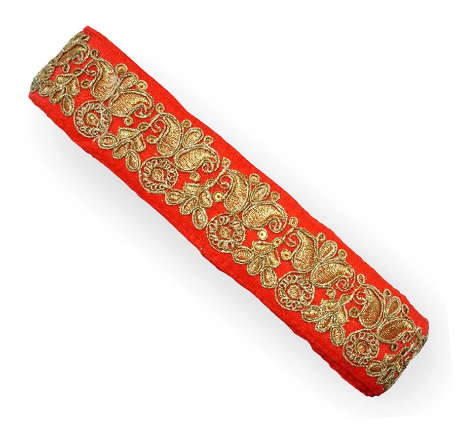 Red Glitter Printed Work Shagun Envelope