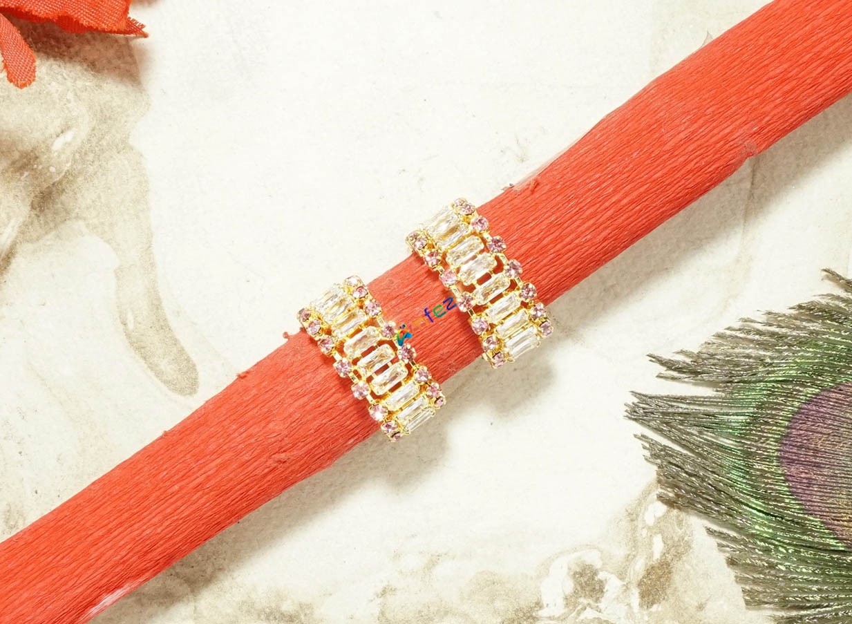 Beautiful Pink AD Stone Work Bracelets